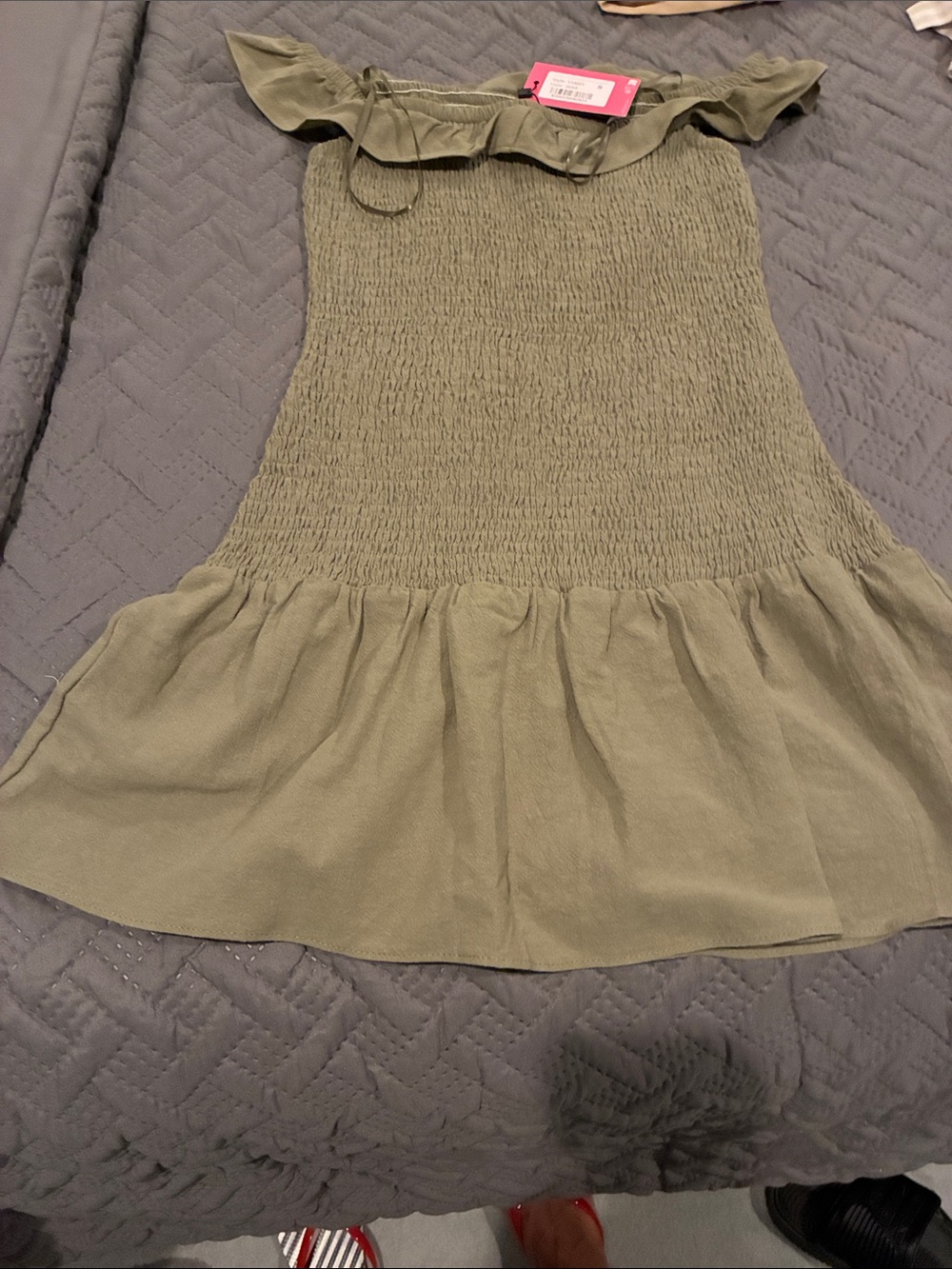 Edikted off shoulder dress